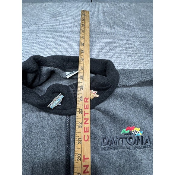 Vintage Men’s Daytona 500 Fleece Gray Size XXL 2‎ Pins Inc - Picture 7 of 10